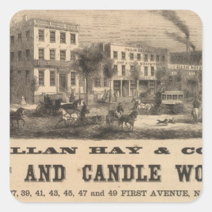 Adesivo Quadrado Allan Feno e Empresa