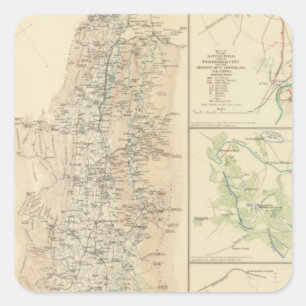 Adesivo Quadrado Alleghanies, vale de Virgínia