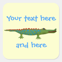 Adesivo Quadrado Alligator Sticker