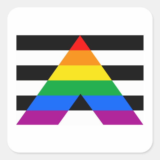 ADESIVO QUADRADO ALLY FLAG ORIGINAL (Frente)