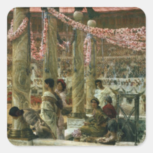 Adesivo Quadrado Alma-Tadema   Caracalla e Geta, 1907