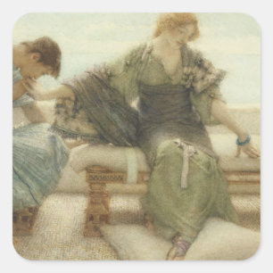 Adesivo Quadrado Alma-Tadema   pergunta-me não mais, 1886