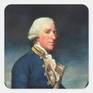 Adesivo Quadrado Almirante Samuel Capa, ø visconde Capa 1784