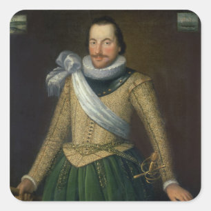 Adesivo Quadrado Almirante senhor Thomas Botão (d.1694)