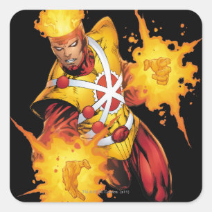 Adesivo Quadrado Almoço do Firestorm