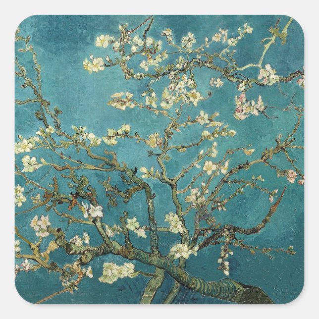 Adesivo Quadrado Almond Blossom Sticker (Frente)