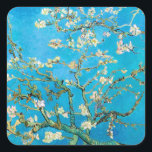 Adesivo Quadrado Almond Blossom Vincent van Gogh<br><div class="desc">Linda amêndoa floresce na amendoeira por Vincent van Gogh.</div>