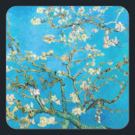 Adesivo Quadrado Almond Blossom Vincent van Gogh<br><div class="desc">Linda amêndoa floresce na amendoeira por Vincent van Gogh.</div>