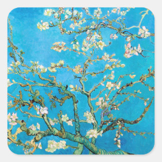 Adesivo Quadrado Almond Blossom Vincent van Gogh