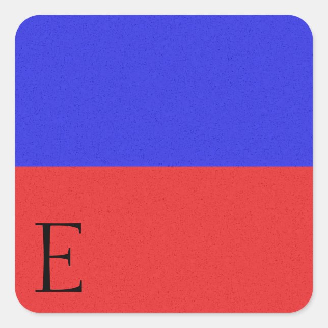 Adesivo Quadrado Alphabet Sticker E (Frente)
