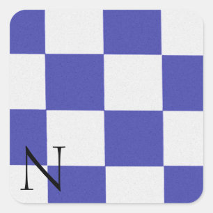 Adesivo Quadrado Alphabet Sticker N