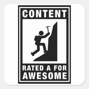 Adesivo Quadrado Alpinismo