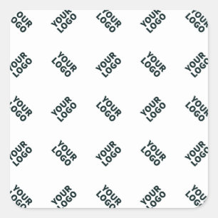 Adesivo Quadrado Alternando o logotipo da empresa ou padrão de imag