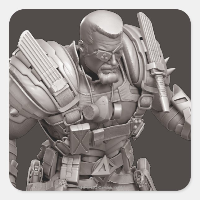 Adesivo Quadrado Alternativa de Traço (Frente)