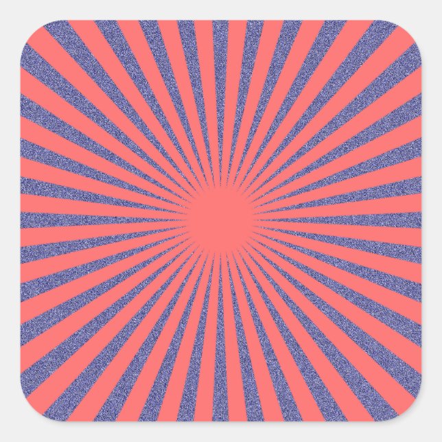 Adesivo Quadrado Alvo Vermelho - (Frente)