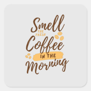 Adesivo Quadrado Amantes De Café Todos Os Dias