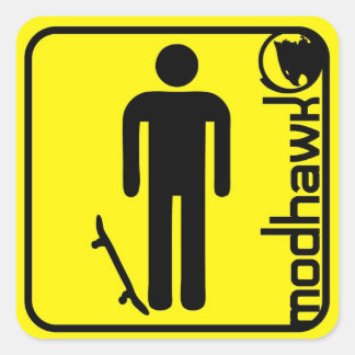 Adesivo Quadrado amarelo modhawk