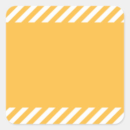 Adesivo Quadrado Amarelo Quente com Quadro Strike Superior e Inferi