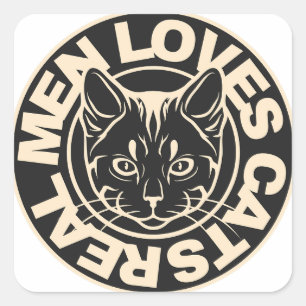 Adesivo Quadrado Amas de Stickers cat 2025