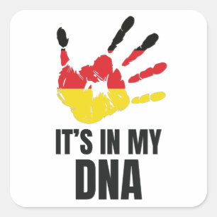 Adesivo Quadrado Ame O Orgulho Alemão Na Minha Família Alemã De DNA