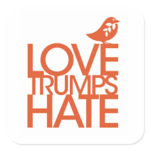 Ame Trumps Hate Sticker