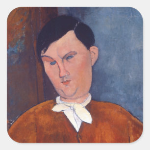 Adesivo Quadrado Amedeo Modigliani - Monsieur Deleu