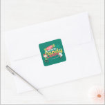 Adesivo Quadrado Amendoins | Caminhando Em Uma Terra De Bolinhos De<br><div class="desc">As designs de Natal de Charles Schulz,  que incluem os amendoins,  capturam a essência da inocência infantil e o espírito que anima a época de férias.</div>