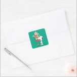 Adesivo Quadrado Amendoins | Quanto Mais Merrier<br><div class="desc">As designs de Natal de Charles Schulz,  que incluem os amendoins,  capturam a essência da inocência infantil e o espírito que anima a época de férias.</div>