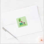 Adesivo Quadrado Amendoins | Woodstock Be Joyful<br><div class="desc">Veja esta divertida design de Natal do Peanuts.</div>