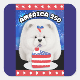 ADESIVO QUADRADO AMÉRICA 250  - CHOW CREAM