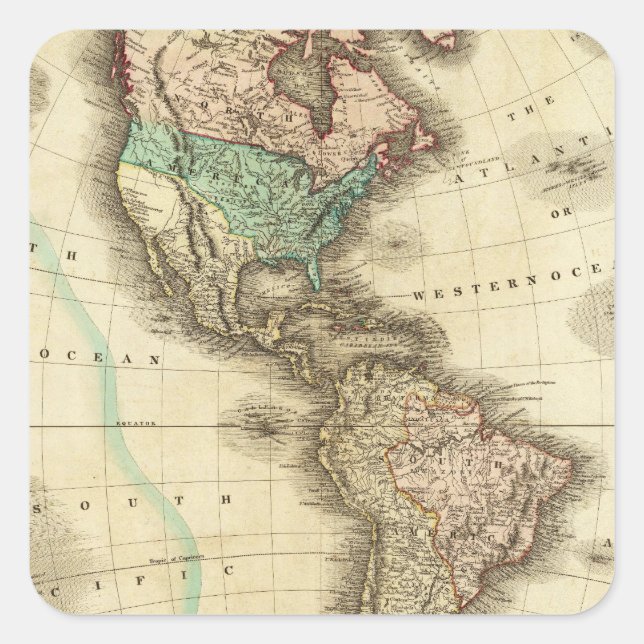 Adesivo Quadrado América 5 (Frente)