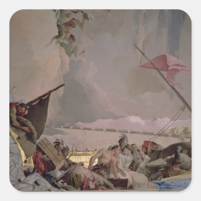 Adesivo Quadrado América, detalhes da Glória da Espanha II (Frente)