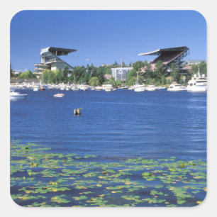 Adesivo Quadrado América do Norte, EUA, Estado de Washington, Seat