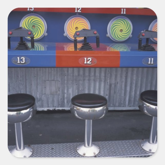 Adesivo Quadrado América do Norte, EUA, Missouri, Ruas. Louis, Seis (Frente)