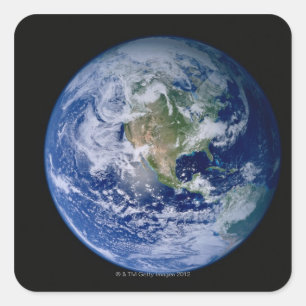 Adesivo Quadrado America do Norte vista do espaço