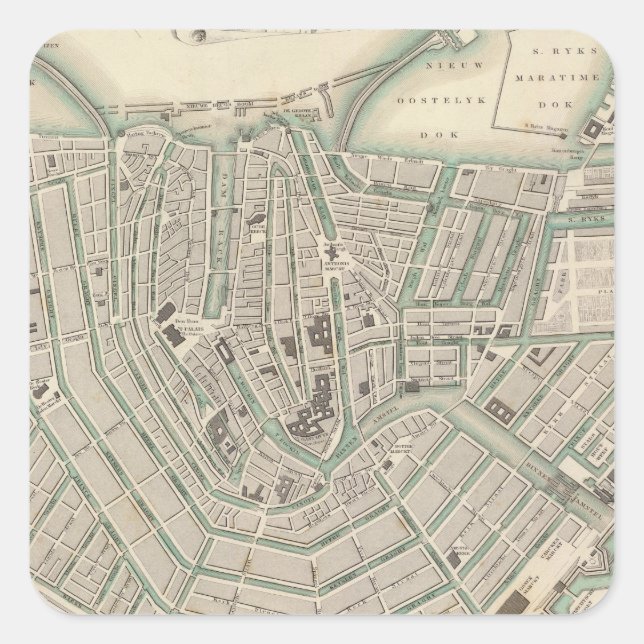 Adesivo Quadrado Amesterdã 2 (Frente)