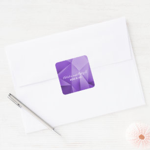 Adesivo Quadrado Ametyst Jewel Tones Stickers