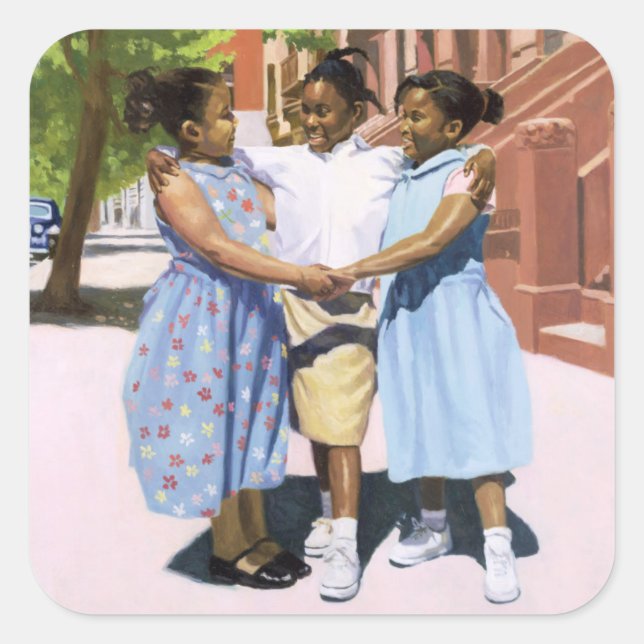 Adesivo Quadrado Amigos 2001 (Frente)