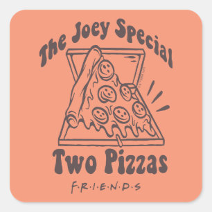 Adesivo Quadrado AMIGOS™   Cotação Joey Pizza