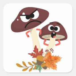 ADESIVO QUADRADO AMIGOS DO MUSHROOM