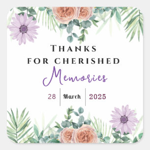 Adesivo Quadrado Amizade de eterno