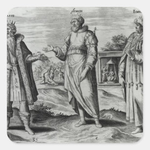Adesivo Quadrado Amon e Josiah de Manasseh