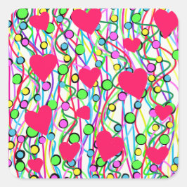 Adesivo Quadrado Amor