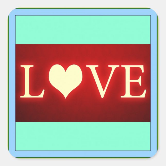 Adesivo Quadrado Amor (Frente)