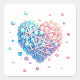 Adesivo Quadrado Amor Bears Todas As Coisas