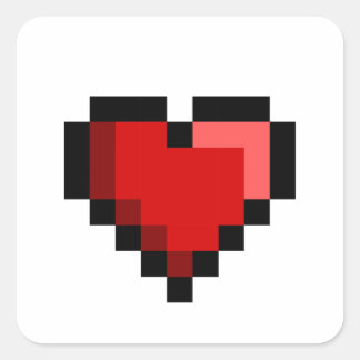 Adesivo Quadrado Amor Coração