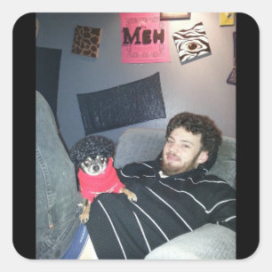 Adesivo Quadrado amor da chihuahua