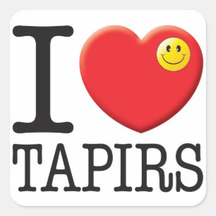 Adesivo Quadrado Amor dos Tapirs