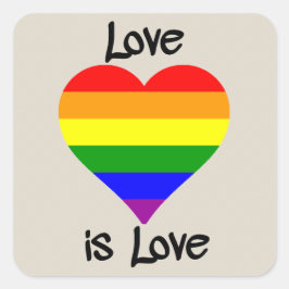 Adesivo Quadrado Amor É Amor