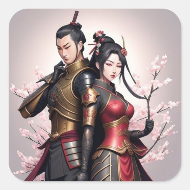 Adesivo Quadrado Amor feroz, Bordas Suaves. (Frente)